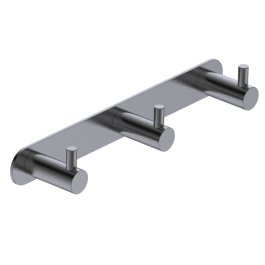 Support Mural Triple Essential Gris Metal