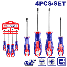 Jeu 4 tournevis fran-ame/100-150mm EMTOP ESST0402