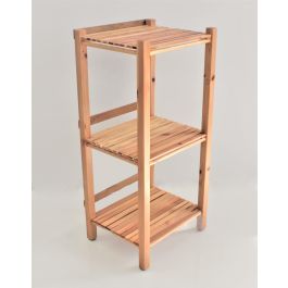 Étagère de rangement - Pour salle de bain - En bois 46*46*100 cm - 3 étages