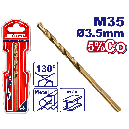 Meches acie m35 hss ø 3.5mm EMTOP ETDB130351