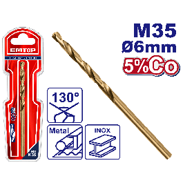 Meches acie m35 hss ø 6mm EMTOP ETDB130601