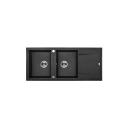 Evier 116x50 megalo noir sbe 721t - Kuchinox
