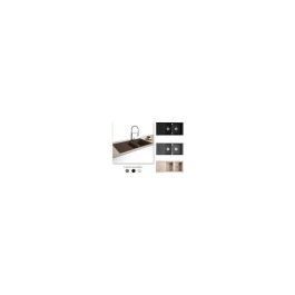 Evier 116x50 profir gris mouchete - Marmorin