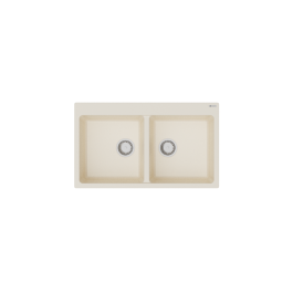 Evier 86x50x21 2bacs cremona beige - Granmaster