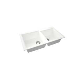 Evier 86x50x21 2bacs lazuli beige - Granmaster