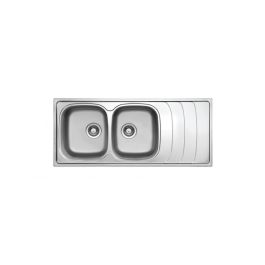 Evier encastre inox 2 bacs - Ukinox