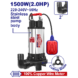 Pompe sub 2"2cv h14.5m 350l/min EMTOP EWPPQD15001