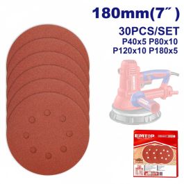 Feuilles abrasives EMTOP - EKRS180030 - 30 pcs