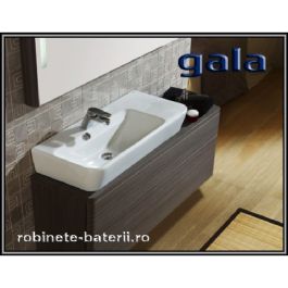 Lavabo a poser ou au mur Sanitana Asymetrie - Blanc
