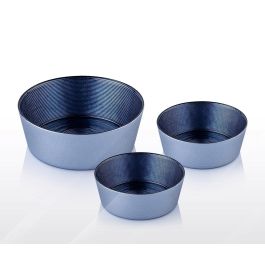 GLASSCOM - Service à soupe sahra 7 pièces bleu