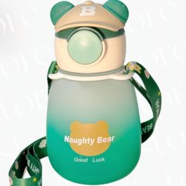 Gourde Enfant Naughty Bear avec Sangle et Casquette - 500 ml - vert