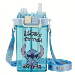 Gourde Stitch Enfant 600 ml - 2 Compartiments - Bleu