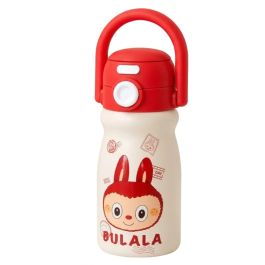 Gourde Isotherme Labubu 500 ml Inox 316 - Paille - Rouge