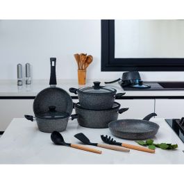 Batterie de cuisine IZMIR 11 piéces - Gris - OSCAR GOLD