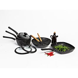 Batterie de cuisine Adana 10 piéces GT2 - Noir - OSCAR GOLD