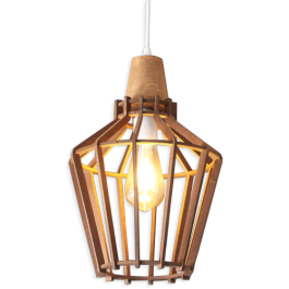 Suspension Ø25 en Bois – Vieilli/Marron - ARMIN Home