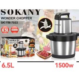 Hachoir à Viande Mélangeur Sokany - Sk-Ym-7033 - 1500W - 6.5L en Inox