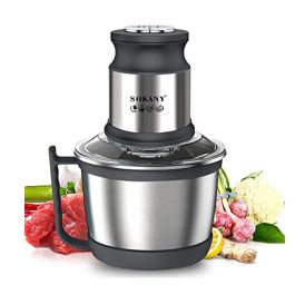 Hachoir Professionnel avec Bol Sokany Sk-7027 - 800W - 3L en Inox