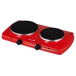 PLAQUE DE CUISSON ELECTRIQUE 2 FEUX HAUSBERG 2500W ROUGE