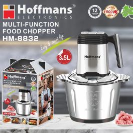 Hachoir Electrique Hoffmans - 1200W - 3.5 L  - Noir