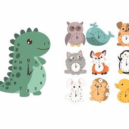 Horloge en bois pour chambre bébé/enfant