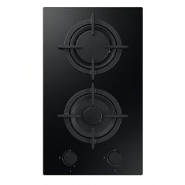 Plaque de cuisson Gaz Noir Verre trempé 30 cm - Sabaf