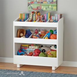 Bibliothèque Teddy - 60x30x80 cm - MDF - Blanc