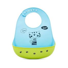 Bavoir en Silicone PUR - Accessoire Repas Bébé
