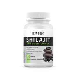Bioherbs Shilajit - Vitalité & Énergie - Boîte 60 Gélules