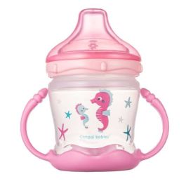 Tasse d'apprentissage rose Canpol - Facilite le repas de bébé