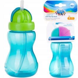 Canpol Tasse Sport Bleue 270 ml avec Paille