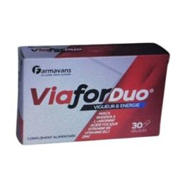 VIAFORDUO Complément Alimentaire Vitalité & Énergie Quotidienne Boîte de 30
