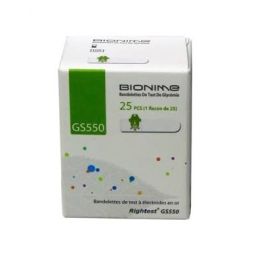 Bionime Bandelettes de Test B/25 - Mesure Précise