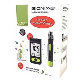 BIONIME Coffret Lecteur de Glycémie GM550 100 Bandelettes