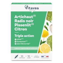Vitavea Artichaut Radis Noir Triple Action - 10 Ampoules