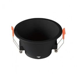 Spot plastique circlip LIGHTONE indirect rond noir - IN40122L06 - Brillant