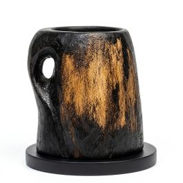 Jarre décorative carthaginoise - Sculptée - Bois noble