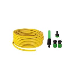 Kit tuyau d'arrosage complet - 50 M - diam 16mm - Jaune