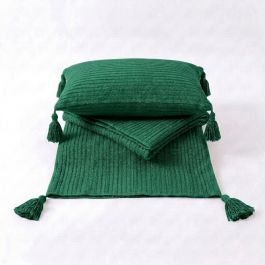 Jeté de lit MON AURA - EEYUI0 - Vert Foncé