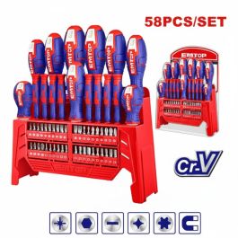 Jeu tournevis EMTOP - ESST5802 - 58 pcs