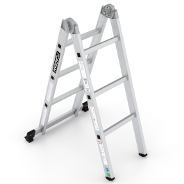 Echelle pliante alu k3 2*5mar=2*1.62m /3.15m cag