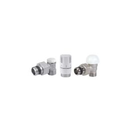 Kit robinet radiateur thermostatique blanc v12110 - Carlo Poletti