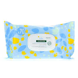 KLORANE Bébé Lingettes Épaisses Nettoyantes 70