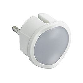Veilleuse crépusculaire automatique avec led haute luminosité et fiche 2p 10a - blanc - LEGRAND