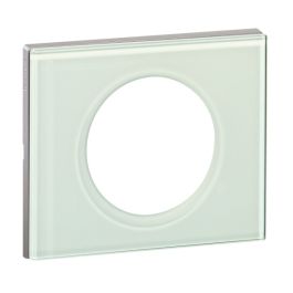 Plaque verre kaolin céliane - 1 poste - LEGRAND