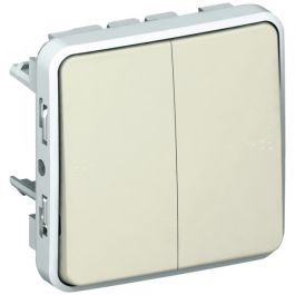 Double poussoir no+nf plexo composable blanc - 10 a - LEGRAND