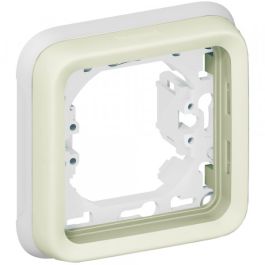Support plaque pour encastré plexo composable blanc - 1 poste - LEGRAND