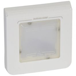 Plaque antibactérienne mosaic - ip 44 - 2 modules - blanc - LEGRAND