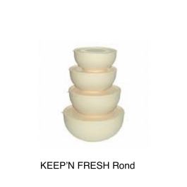 Lot de 4 keep'n fresh rond - beige