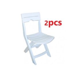 Lot de 2 chaises pliables Ruspina – SOTUFAB – Blanc